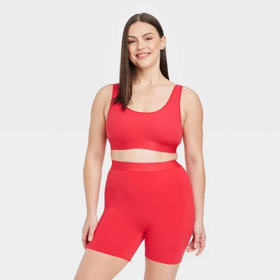 Women's Cotton Boxer Briefs - Auden™ Red 3 Women's Cotton Boxer Briefs - Auden™ Red - Image 3