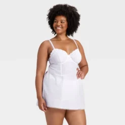 Women's Woven Cotton Lingerie Babydoll Dress - Auden™ White 7 Women's Woven Cotton Lingerie Babydoll Dress - Auden™ White -Soft Comfort Bra Hub GUEST 08aa80fe 2967 4c7a b014 87779a7ef436