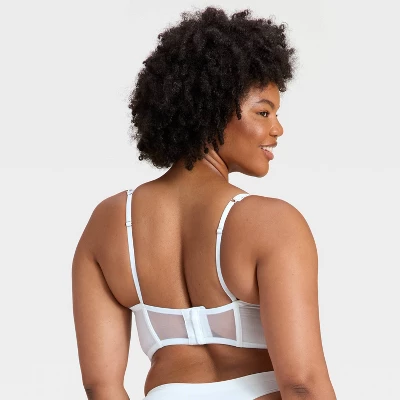 Women's Woven Cotton Lingerie Corset - Auden™ White 4 Women's Woven Cotton Lingerie Corset - Auden™ White - Image 4