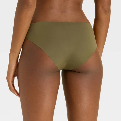 Women's Laser Cut Bikini Underwear - Auden™ Moss Green 1 Women's Laser Cut Bikini Underwear - Auden™ Moss Green