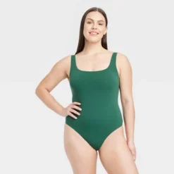 Women's 4-Way Stretch Tank Bodysuit - Auden™ Green 7 Women's 4-Way Stretch Tank Bodysuit - Auden™ Green -Soft Comfort Bra Hub GUEST 187ff0e8 0871 45f8 9472 92f4026912a6