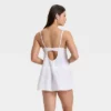 Women's Woven Cotton Lingerie Babydoll Dress - Auden™ White