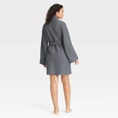 Women's Waffle Short Robe - Auden™ 1 Women's Waffle Short Robe - Auden™