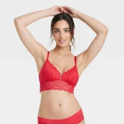 Women's Longline Lace Bralette - Auden™ -Soft Comfort Bra Hub GUEST 449e6791 d1b4 402a a7ae c6f3870f74f6