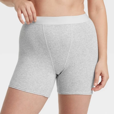 Women's Cotton Blend Ribbed Boxer Briefs Underwear - Auden™ 3 Women's Cotton Blend Ribbed Boxer Briefs Underwear - Auden™ - Image 3
