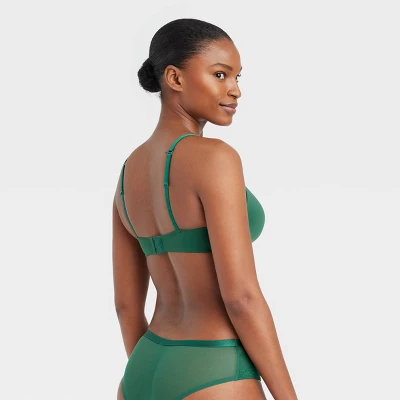 Women's Bliss Lightly Lined Wirefree Bra - Auden™ Green 1 Women's Bliss Lightly Lined Wirefree Bra - Auden™ Green