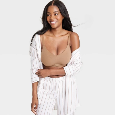 Women's Busty Cotton Triangle Bralette - Auden™ 2 Women's Busty Cotton Triangle Bralette - Auden™ - Image 2