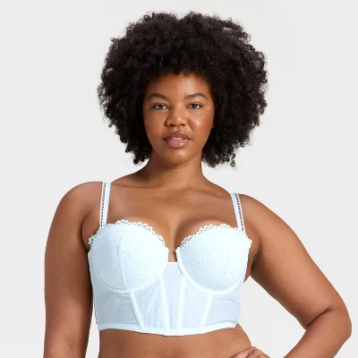 Women's Woven Cotton Lingerie Corset - Auden™ White 3 Women's Woven Cotton Lingerie Corset - Auden™ White - Image 3