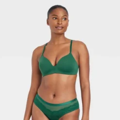 Women's Bliss Lightly Lined Wirefree Bra - Auden™ Green 7 Women's Bliss Lightly Lined Wirefree Bra - Auden™ Green -Soft Comfort Bra Hub GUEST 75227bee a26f 432d ac17 5bec0891de25
