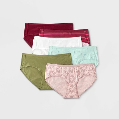 Women's 6pk Hipster Underwear - Auden™ 1 Women's 6pk Hipster Underwear - Auden™