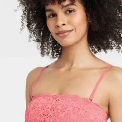 Women's Eyelet Lace Lightly Lined Bandeau Bralette - Auden™ -Soft Comfort Bra Hub GUEST 84c2cdb8 63fe 4506 9938 0a671fef7ef5