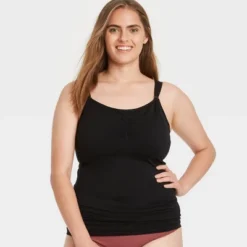 Women's All-in-One Nursing And Pumping Cami - Auden™ Black XS -Soft Comfort Bra Hub GUEST 95913b3d fd57 4869 8054 df3b74b8f842