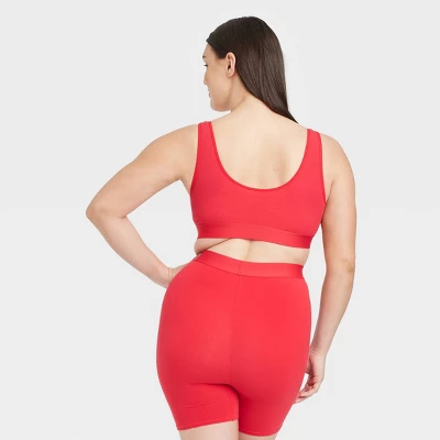 Women's Cotton Boxer Briefs - Auden™ Red 4 Women's Cotton Boxer Briefs - Auden™ Red - Image 4