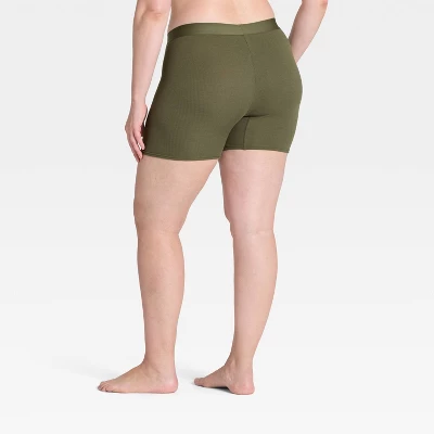 Women's Cotton Blend Ribbed Boxer Briefs Underwear - Auden™ 6 Women's Cotton Blend Ribbed Boxer Briefs Underwear - Auden™ - Image 6