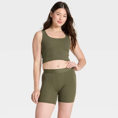 Women's Cotton Blend Ribbed Boxer Briefs Underwear - Auden™ 2 Women's Cotton Blend Ribbed Boxer Briefs Underwear - Auden™ - Image 2