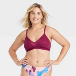 Women's Strappy Mesh Bralette - Auden™ -Soft Comfort Bra Hub GUEST df3cc452 9c90 42de a279 5b8ccfee57ba