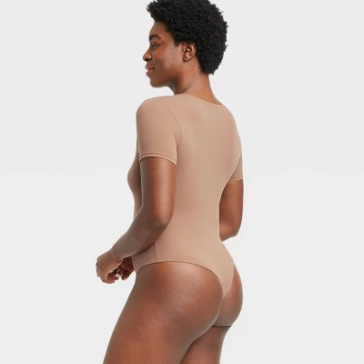 Women's Stretch Short Sleeve Bodysuit - Auden™ 4 Women's Stretch Short Sleeve Bodysuit - Auden™ - Image 4