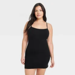 Women's Luxe 4-Way Stretch Slip Dress - Auden™ Black -Soft Comfort Bra Hub GUEST eeabe6ca df42 4d0f 98bf b0fdbb0d395f