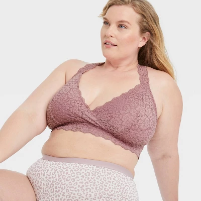 Women's Nursing Lace Bralette - Auden™ Orchid XS 2 Women's Nursing Lace Bralette - Auden™ Orchid XS - Image 2