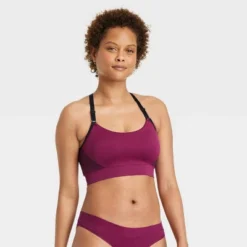 Women's Nursing Yoga Bralette - Auden™ Red 12 Women's Nursing Yoga Bralette - Auden™ Red -Soft Comfort Bra Hub GUEST ff3337c3 89a8 418c 8b95 e5b18f256789